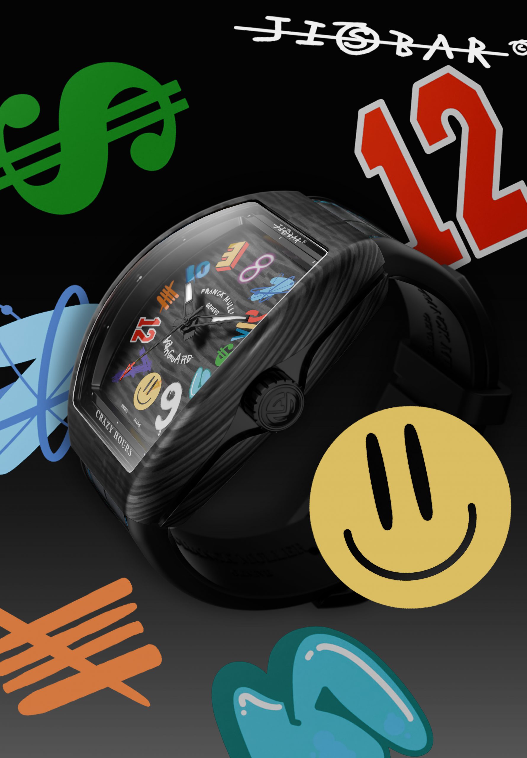 FRANCK MULLER khai mở triển lãm Wphh 2025 với thiết kế Vanguard Crazy Hours kết hợp cùng nghệ sĩ Jisbar
