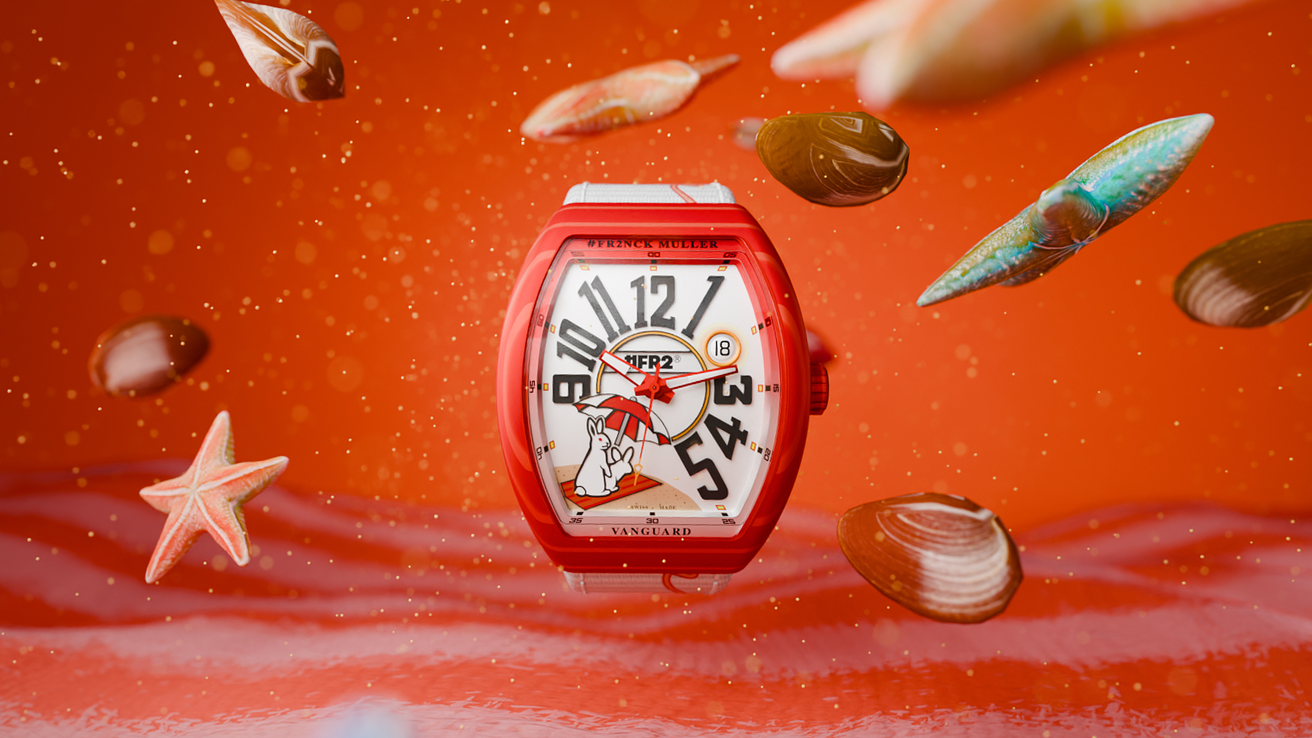 Franck Muller & #FR2 mở rộng sự hợp tác với bộ sưu tập phiên bản giới hạn#FR2NCK MULLER Muller Vanguard Beach